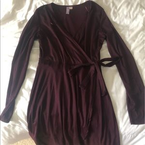 Long sleeve a-line dress